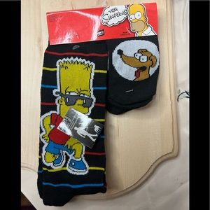 The Simpsons socks men and dog